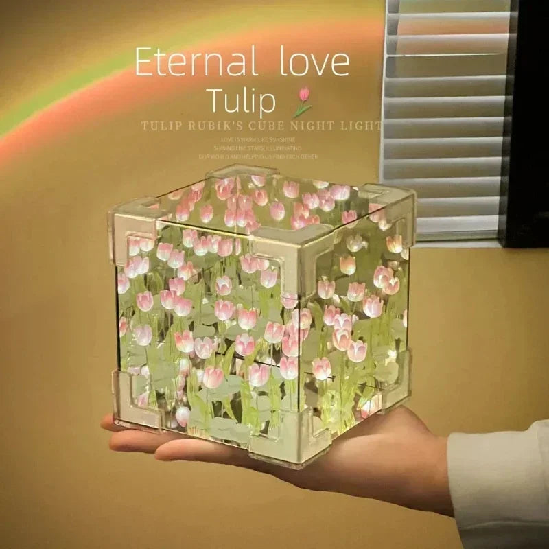 Tulip Cube Night Lamp